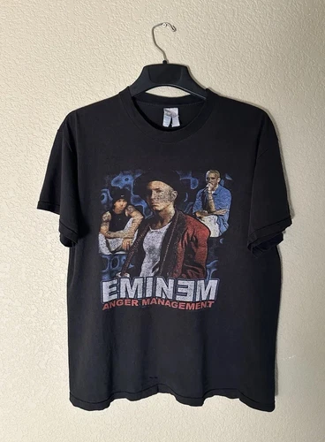 Eminem Anger Management Tour Shirt Size L 2000s vintage concert t-shirt, vintage, single stitch, B+ condition