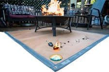 Fireside Outdoor Portable BBQ Mat, 67 inches x 60 inches