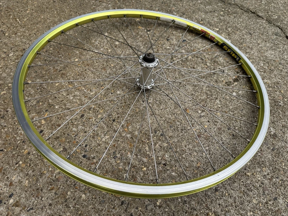 Retro Mavic X517 Citrus 26” 32 radios XC MTB bicicleta rueda delantera Shimano XT M750 buje Foto 4 de 4