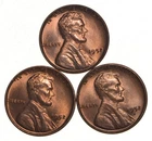 Choice Unc 1952 P+D+S Lincoln Wheat Cent Gem BU Collection Lot Set *2091