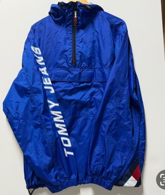 Tommy Hilfiger Windbreaker Jacket Large Vintage 90s Y2k Retro Streetwear Logo