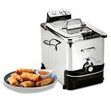 Electric Deep Fryer Stainless Steel 1700W Dishwasher Safe All Clad