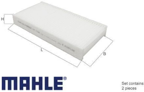 Mahle LA1156/S Filter FüR Innenraumluft Innenraumfilter Filter Innenraum-image