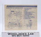 Rapid Fire Motorcycle (RAM) 1982 ORIGINAL Instructions Blueprints G.I. Joe