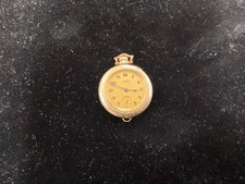 1920 Elgin 7j Open Face 3/0s Pocket / Pendant Watch Gold Filled No Glass