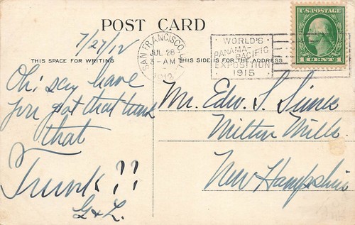LP13 San Francisco California Interior View Lobby Hotel Von Dorn 1912 Postcard - Picture 2 of 2