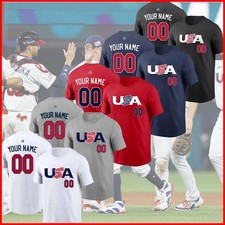 Personalized Team USA World Baseball Classic Name & Number Custom 2026 Fanmade