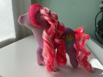 Vintage My Little Pony G1 - Caramel Crunch - Candy Cane Popcorn Pony