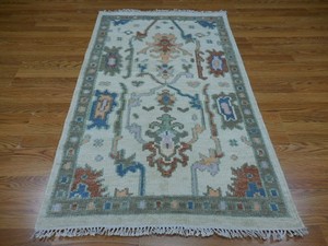 Turkish Oushak Rug, Modern  Multicolored Area Rug,Handmade Bohemian Rug 3x5 Ft
