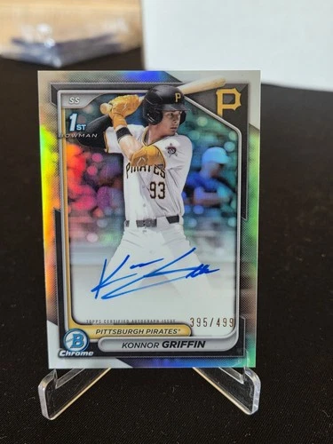 Konnor Griffin 2024 Bowman Chrome Draft #CPA-KG Refractor Auto 1st  /499