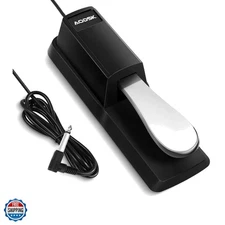 Sustain Pedal, Universal Piano Pedal for Digital Piano/Electronic Keyboard/MI...