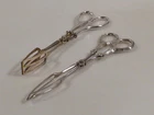 hd2/3 two pastry tongs with handle in 830s/835s silver