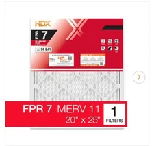 HDX 20x25x6 AprilAire Space-Gard Replacement Air Filter FPR 7 MERV 11