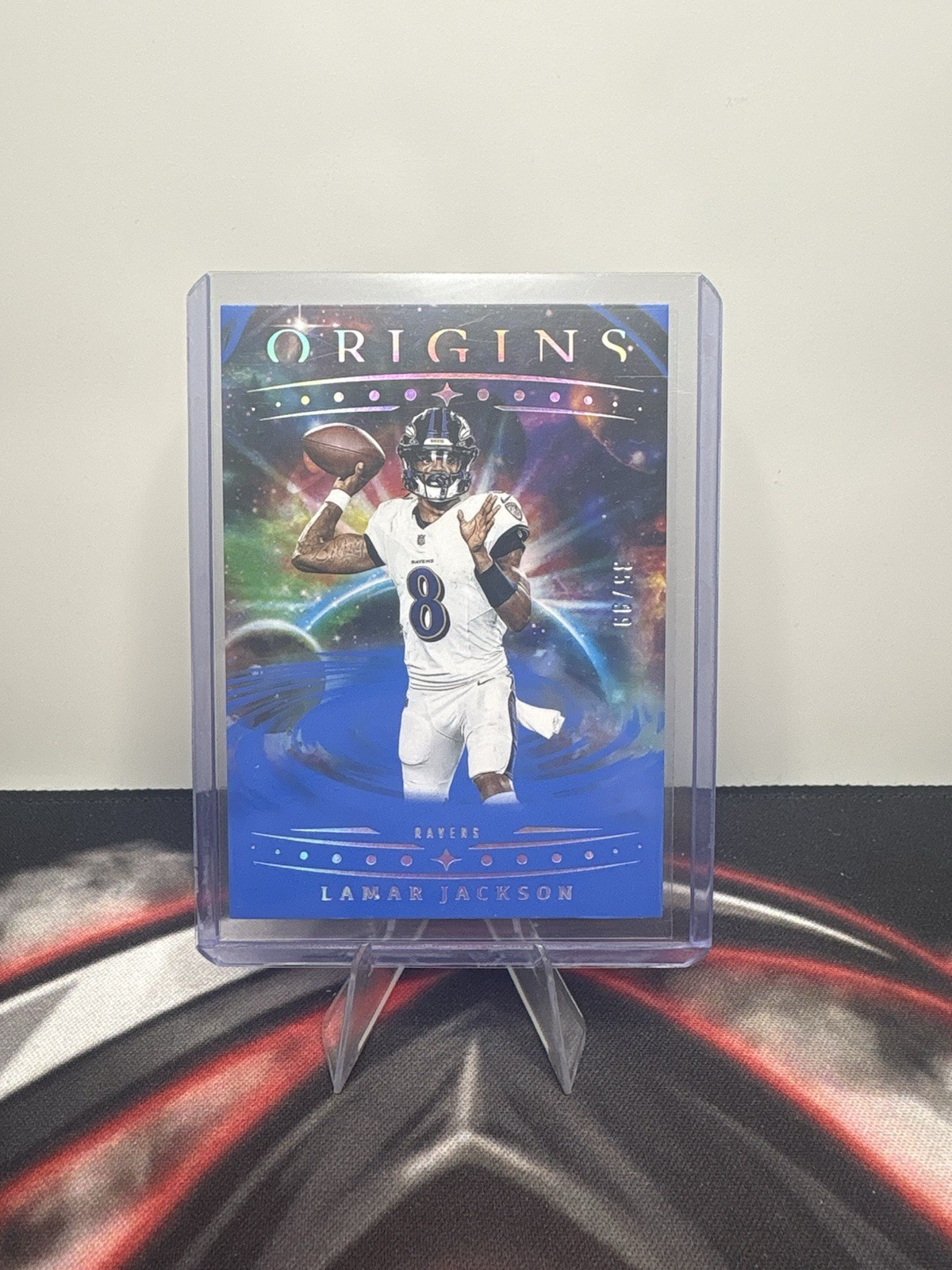 2025 Panini Origins - Lamar Jackson, Lamar Jackson #69 Blue /99