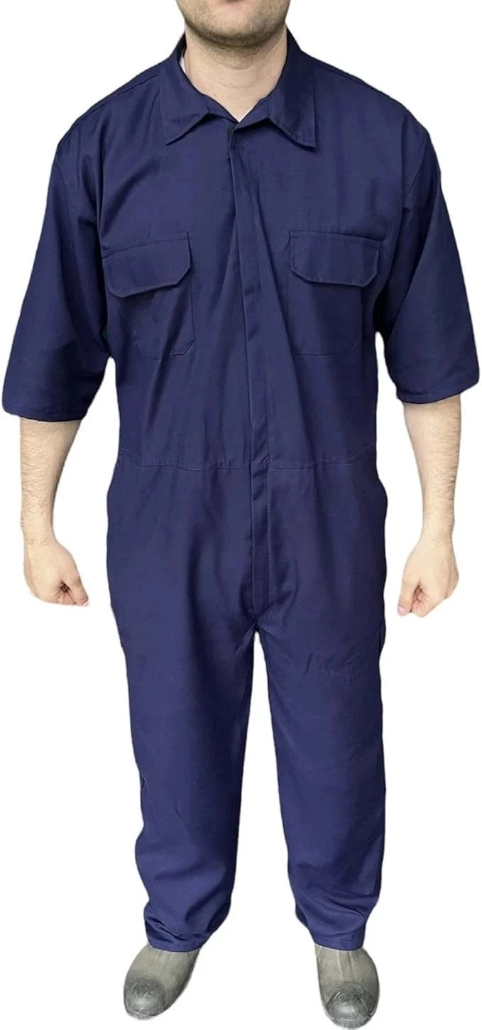 c7 Turners Mens Short Sleeve Workwear Coveralls Boilersuit Overalls XL Navy