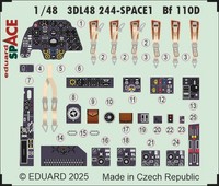 MW22 Eduard 3DL48244 Bf 110D Space 1/48 3D Decal For Eduard
