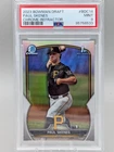 Paul Skenes 2023 Bowman Draft Chrome Refractor 1st Bowman #BDC14 PSA 9 Pirates