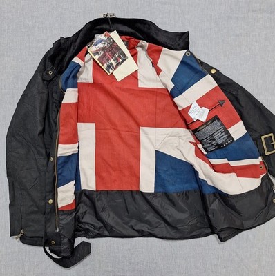 Barbour International Ladies union Jack Women's waxed jacket size