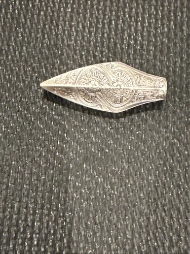 1/4 oz .999 Fine Silver Korean Arrowhead Bar Antiqued, 3D Shaped