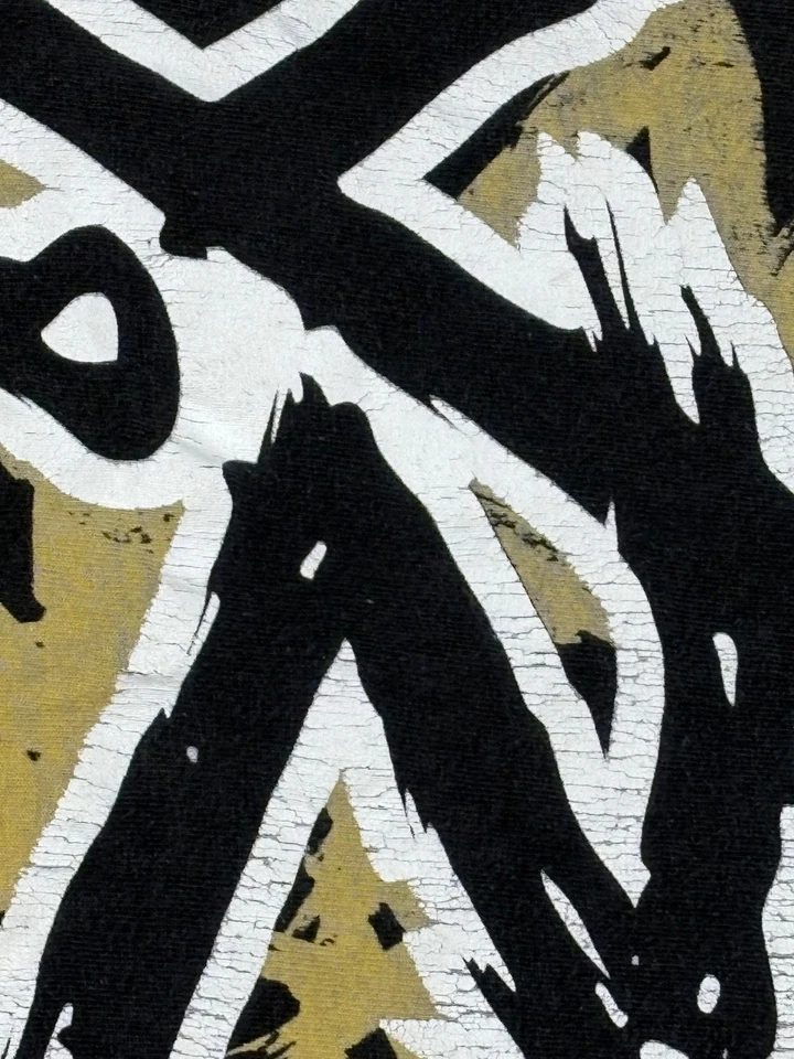 Camiseta joven imprudente adulto pequeña negra dorada gráfica ropa de calle skater camiseta Foto 2 de 4