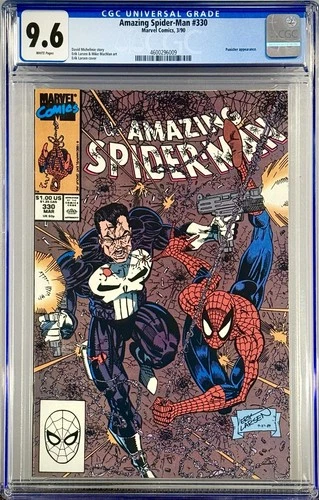 Amazing Spider-Man #330 (1990) - CGC 9.6 - Punisher Team-Up Marvel Comics