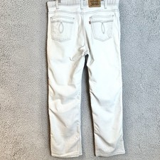 Levi's Vintage Brown Tab Beige Men's Action Jeans 34x28 Made in USA 80's VTG