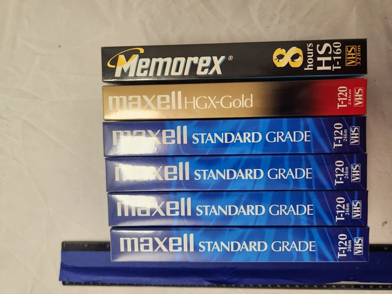 VCR Tapes Brand New Sealed Lot of 6