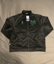 Nike NBA Boston Celtics Courtside Full Zip Jacket Black Green Men’s Size XXL New