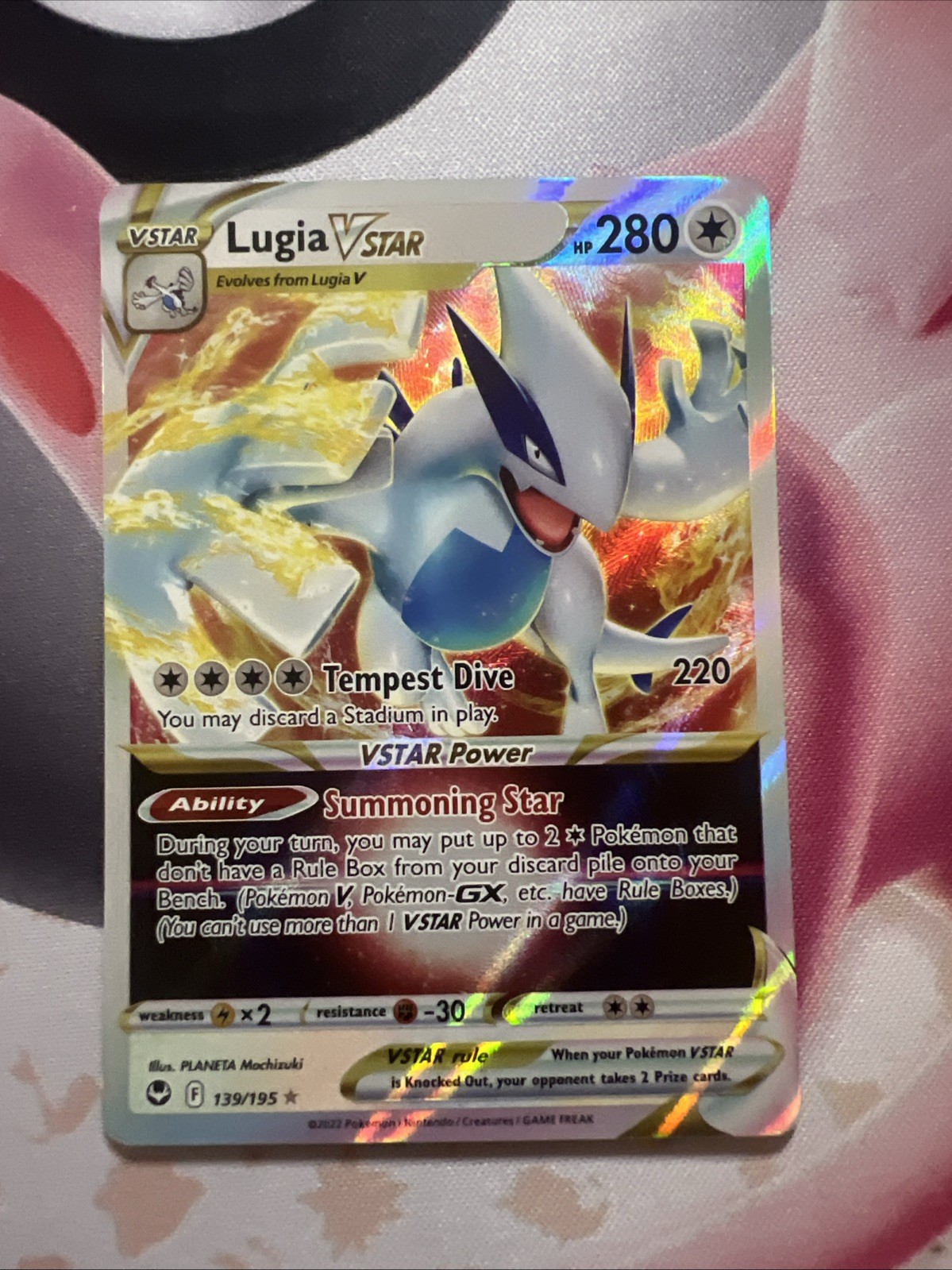 Lugia VSTAR Ultra Rare SWSH12: Silver Tempest 139/195 NM
