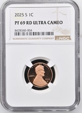 2025 S Proof Lincoln Shield Cent NGC PF69 RD ULTRA CAMEO - LAST YEAR