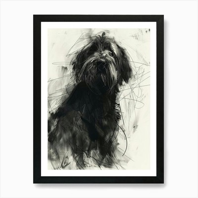 Petit Basset Griffon Vendeen Hund Ch gerahmtes Wandbild Poster Leinwanddruck Bild