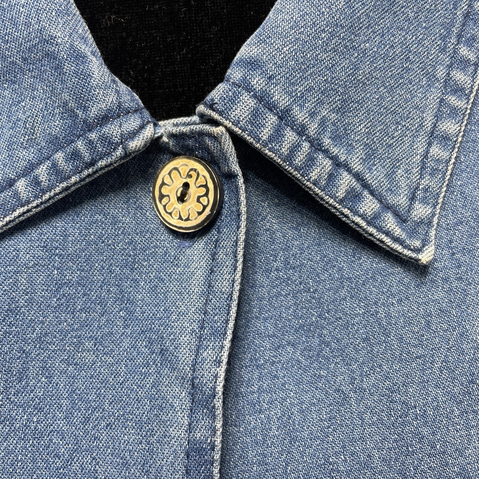 Vtg Tantrums Denim Jacket Sequin Embellished Boho… - image 10