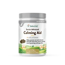 NaturVet Quiet Moments 120ct Calming Soft Chews Dog Anxiety Stress Relief Senior