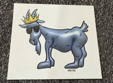 🐐 GOAT USA NY Clothing Rare Inflated GOAT Sticker Decal - Rare - New