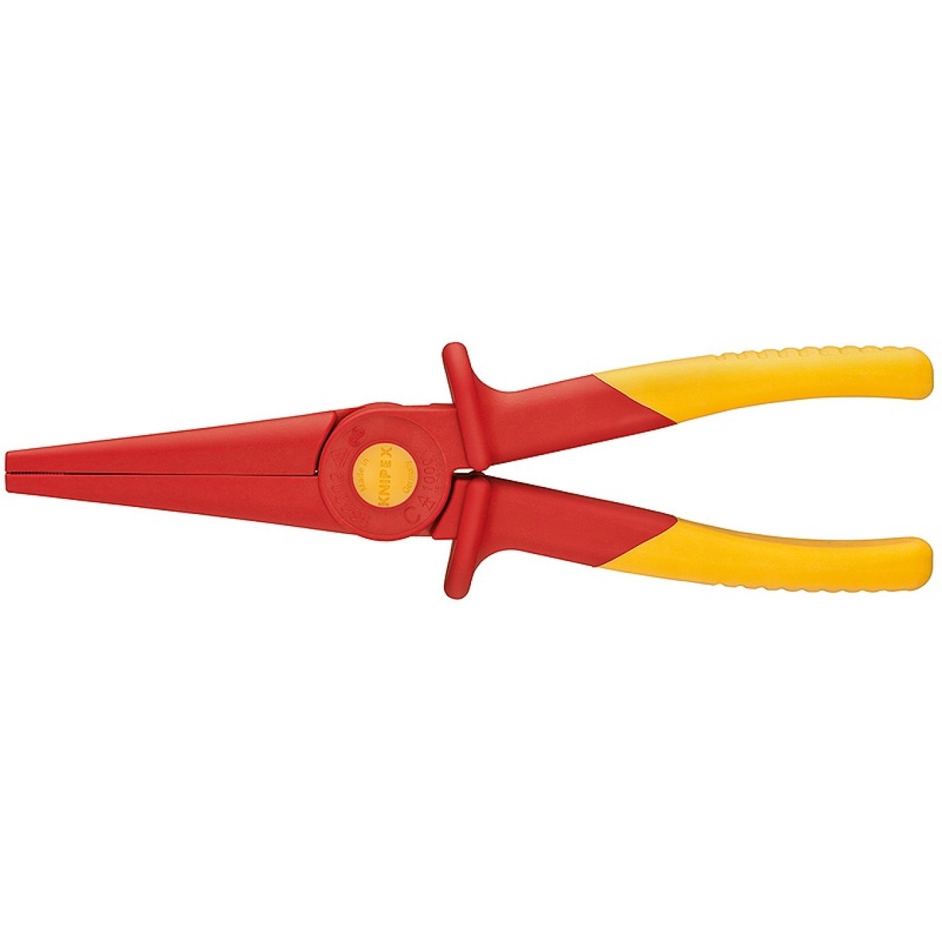 Knipex Rosso/Giallo Pinza, Pinza Prensile Con Becchi Piatti, In Resina (220 Mm) - Immagine 3