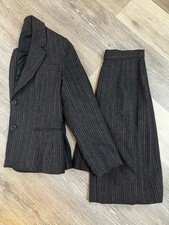 Vintage Union Made Pinstripe Suit Set  Central Park  Wool Blend
