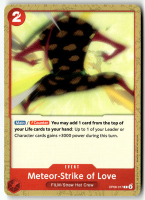 One Piece TCG Bandai No. OP06-017 Meteor-Strike of Love Englisch