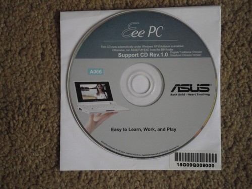 ASUS Eee PC 4G 701 PC SUPPORT CD A066 NEW BNIB L@@K FREE POSTAGE - Picture 7 of 7