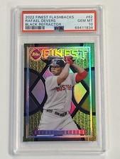2022 Finest Flashbacks Rafael Devers #62 Black Refractor #/25 PSA 10 Red Sox