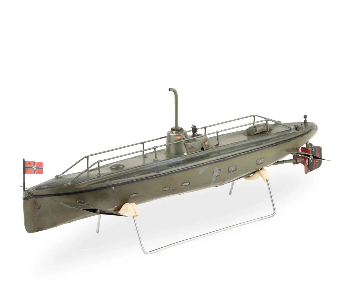 VERY RARE ANTIQUE MARKLIN U- BOAT SUBMARINE WW1 GERMAN PRESSED