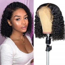 14in Women Afro Curly Kinky Full Wig Short Curly Hair Wig Brazilian Fancy Cospla
