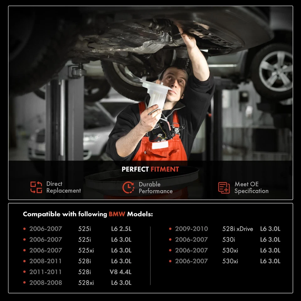 Filtro de combustible con unidad de envío para BMW E60 E61 525i 525xi 528i 528i xDrive 530xi Foto 2 de 4