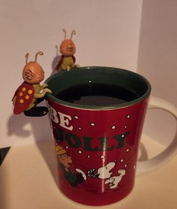 Hong Kong Lady Bug Ladybug Rubber Plastic Hanger Figurines