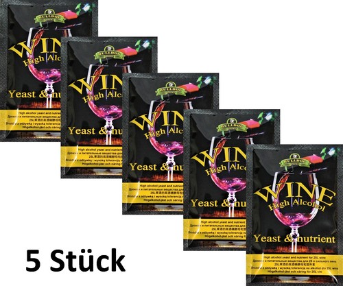 3 x Weinhefe UNIVERSAL für Mehrfruchtweine Naturhefe Gärhefe 3 x Weinhefe UNIVERSAL für Mehrfruchtweine Naturhefe Gärhefe