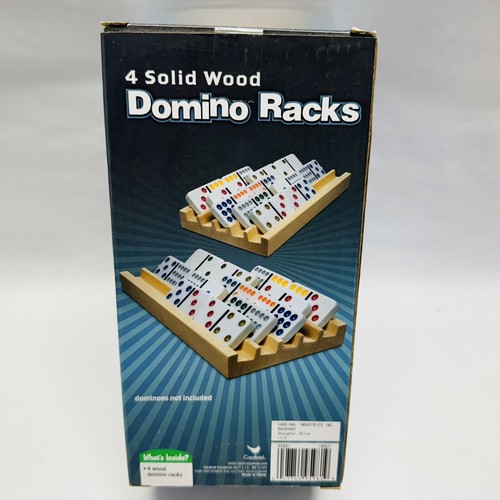 Cardinal Domino Racks 4 Solid Wood Domino Train Holder Racks NEW - Picture 4 of 6