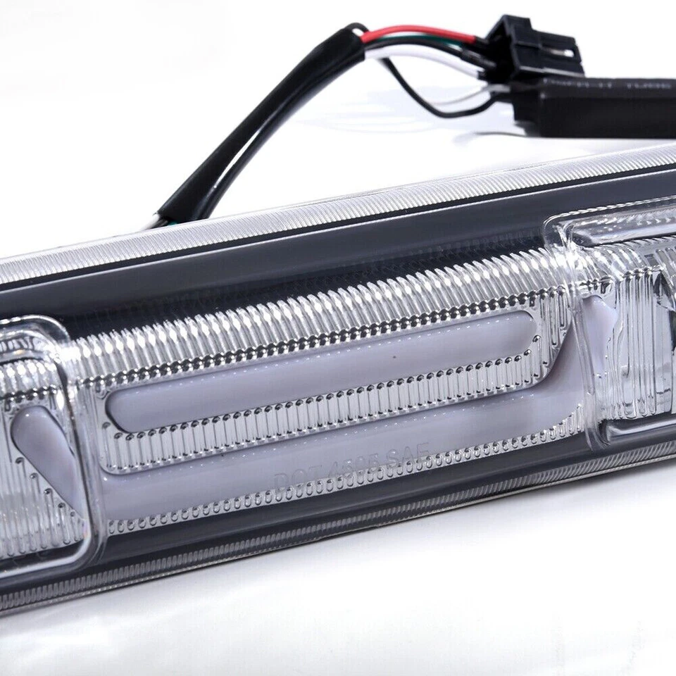Third 3rd Brake Cargo Light Fit For 99-07 Silverado/Sierra Chrome/Clear LED BAR - Image 2 of 4