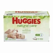 Huggies Natural Care Baby Wipes 560 Count  Sensitive, And Fragrance Free  