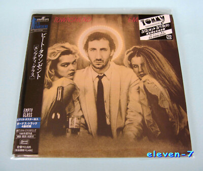 PETE TOWNSHEND Empty Glass JAPAN mini lp CD TECI-24348 new & sealed THE WHO