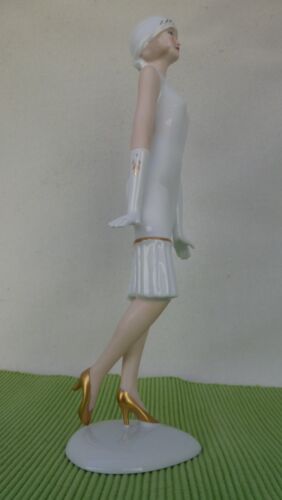 Wallendorf Porzellan Figur - Charleston - Tänzerin -  26 cm - Mädchen  - Imagen 1 de 7