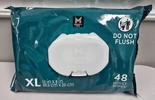 Member's Mark XL 12"X8" Premium Adult Washcloths Wipes Disposable 48 Wash Cloths